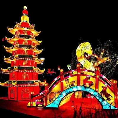 Lanterna de festival chinesa de festa à prova d'água Lanterna chinesa tradicional