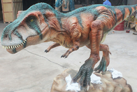 Brown Realistic Animatronic T-rex Dinosaur Model For Amusement Park