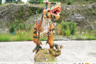 Realistic Robot Interactive Realistic Orange Animatronic Dinosaur For Mall