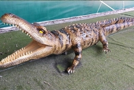 Normal Size Animatronic Animals , Realistic Electric Crocodile Ride