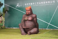 Realistic Life Size Animatronic Gorilla King Kong For Amusement Park