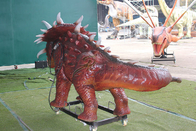Outdoor Amusement Realistic Animatronic Dinosaur Triceratops For Kids