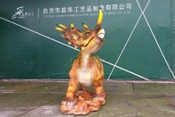 Life Size Styracosaurus Statue With Non - Poisonous Silicon Rubber Skin