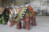 Interactive Robotic Walking Triceratops Dinosaur Rides For Playground