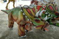 Interactive Robotic Walking Triceratops Dinosaur Rides For Playground