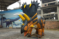 Silicone Rubber Realistic Animatronic Dinosaur Pentaceratops For Shopping Mall