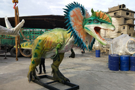 Jurassic Park Dilophosaurus Realistic Animatronic Dinosaur For Exhibition