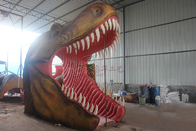 Large Animatronic Dinosaur Head Wall Mounted With Excellent Abrasion Resistance
