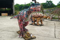 Forest Interactive Realistic Animatronic Dinosaur Hand Made Sponge For Outdoor