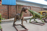 Silicone Rubber Life Size Velociraptor High Durability For Kids Playground