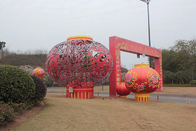 Out Door Fabric Chinese Lanterns , Traditional Chinese Lantern For Customization