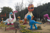 Amusement Park Family Combination Custom Fiberglass Products Hand Made Dinosaurs