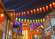 Golden Chinese Style Architectural Lantern Display For Large Exhibition