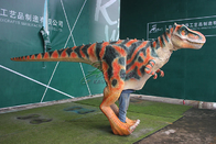 Brown Interactive Head Realistic Animatronic Dinosaur Costume For Adults