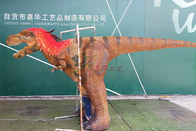 Red Hidden Manual Operation Lifelike Dinosaur Costume Adults Rain Resistance