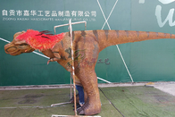 Red Hidden Manual Operation Lifelike Dinosaur Costume Adults Rain Resistance