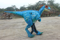 Adults Workers Realistic Raptor Costume Sunproof Colorized Lifelike Blue Color