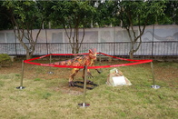 Artificial Fiberglass Life Size Fly Dinosaur Characters Statue Without Movements