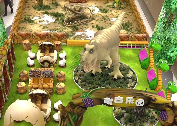 Artificial 2D 3D Dinosaur Theme Design For Amusement Park Shopping mall