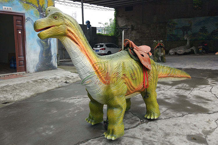 Realistic Animatronic Dinosaur Kids Car High Durability With Anti Fading Skin