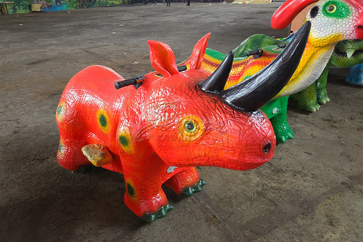 Battery Powered Electric Ride On Dinosaur For Amusement Park / Playground