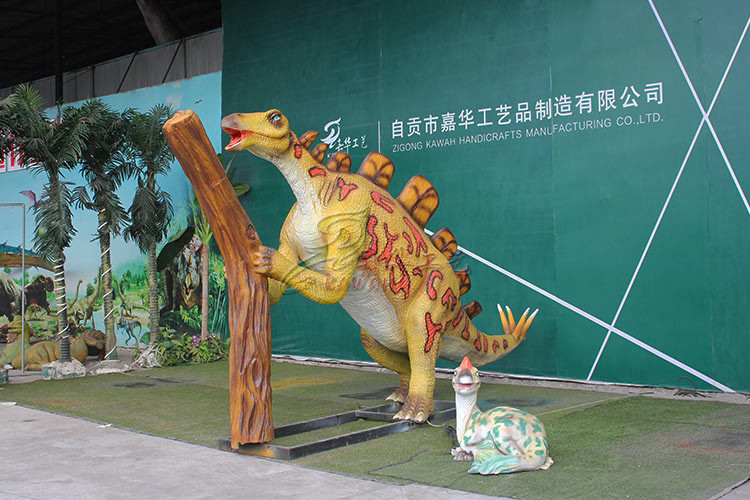 Outdoor Lifelike Custom Colors Realistic Animatronic Dinosaur For Children