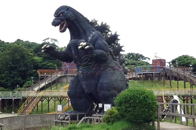 Dinosaur Godzilla Statue With Sensor And Remote Control Starting System