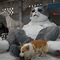 В натуральную величину реалистический аниматронный кот размера животных 200В изготовленный на заказ взаимодействующий говорящий