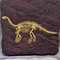 وافق بنفايات ديناصور هيكل عظمي في الهواء الطلق نموذج الحياة الحجم