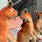 1,8m Realistic Animatronic Animals Kangaroo For Theme Park