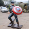 Figurine en résine Marvel Statue extérieure Captain America Sculpture