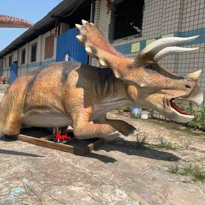 Jurassic World Dinosaurier-Themenausstellungen Realistisches animatronisches Dinosaurier-Triceratops-Modell