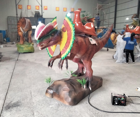 Het muntstuk stelde Elektrische Rit op Dinosaurus voor Winkelcomplex en Pretpark in werking