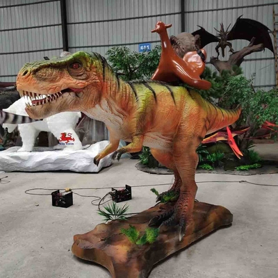Dostosowana animatroniczna przejażdżka dinozaurem z regulowanym kolorem i rozmiarem