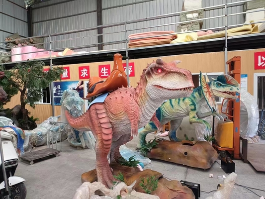 Kundengebundene Animatronic Dinosaurier-Fahrt mit justierbarer Farbe und Größe