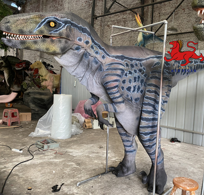 놀이공원 안전 을 위해 현실적 인 애니마트론 공룡