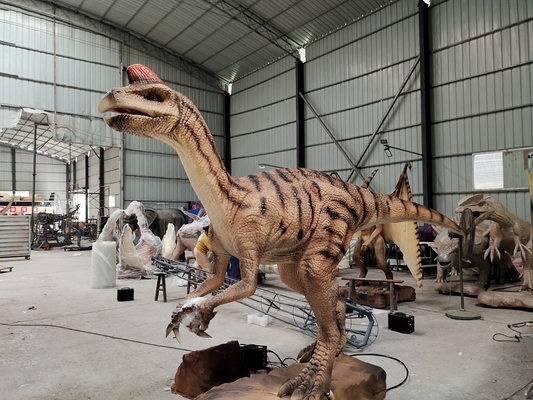 Parasaurolophus modelo animatrónico para el parque de dinosaurios
