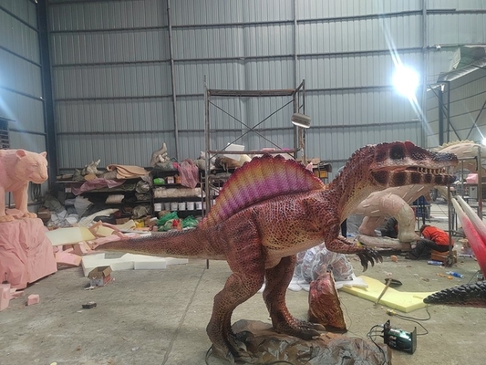 Modello di dinosauro animatronico personalizzato Spinosaurus per il parco a tema Jurassic