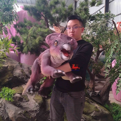 Stage Show Small Dinosaur Hand Puppet Of Protoceratops