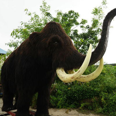 Harga yang bagus Ukuran Penuh Realistis Woolly Mammoth Tahan Air untuk Taman Hiburan on line