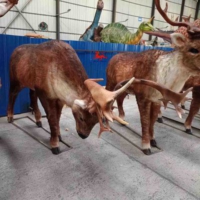 Buy Outdoor Waterproof Life Size Elk Statue Adult Age With Realistic Sound online manufacture