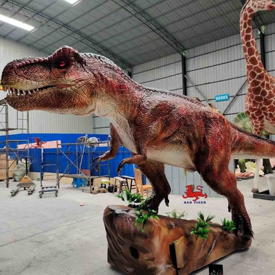 Customized Size Handmade Realistic Animatronic Dinosaur Tyrannosaurus Model with Eco-Friendly Materials and Infrared Sensor Control
