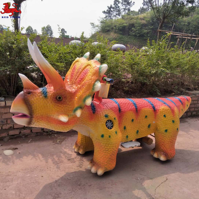 220 ولت Animatronic دایناسور سواری سن کودکان قابل تنظیم سرعت