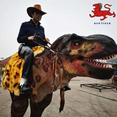 Themepark Realistische stilts Dinosaurus kostuum Rijden Interactiviteit met beweging / geluid