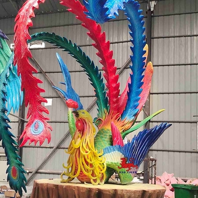 Buy Weather Proof Realistic Animatronic Animals Chinese Mythical Animal Phoenix online manufacture