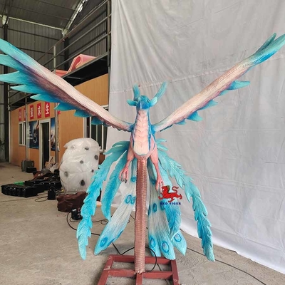 Buy Customizable Realistic Animatronic Animals Chinese Ancient Creatures Green Bird online manufacture
