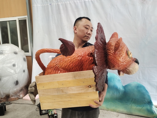 kaufen Kundenspezifische Längen-realistische Dinosaurier Cosplay-Partei-Stützen-Silikon-Dragon Hand Puppet In Custom-Farben online manufacture