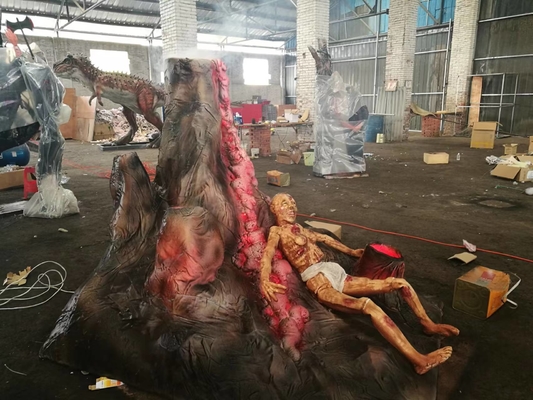 Giá tốt. Bao bì hộp gỗ Lâu đài ma ám trang trí Halloween Không gió có sẵn hạn chế trực tuyến