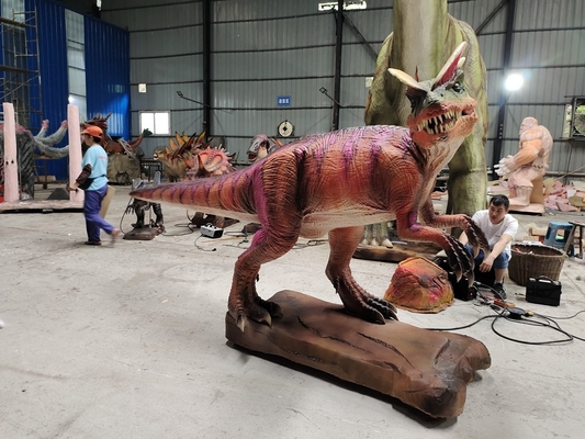 Buy Life Size Simulation Animatronic Dilophosaurus For Jurassic Park online manufacture