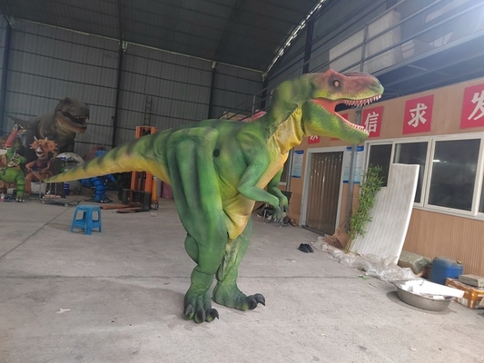 Buy Adult Dinosaur Costume Walking Dinosaur Film Props Shows Green T-Rex online manufacture